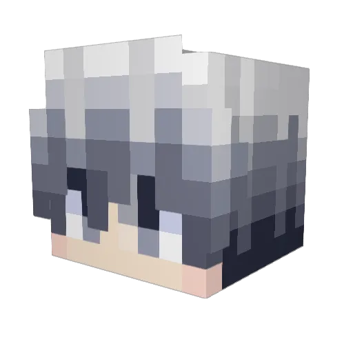 Natanchik Minecraft avatar head, 3D render