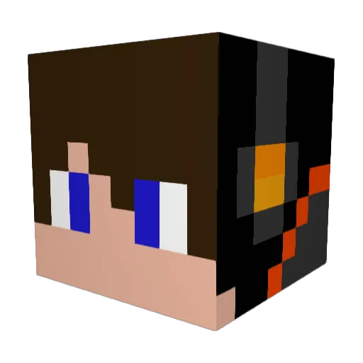 Natanel1709 Minecraft avatar head, 3D render