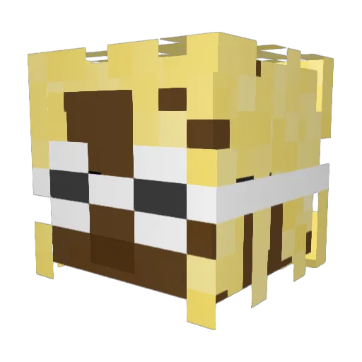 Nataneo44 Minecraft avatar head, 3D render