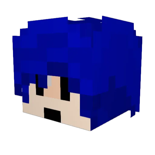 Natanielekelo Minecraft avatar head, 3D render