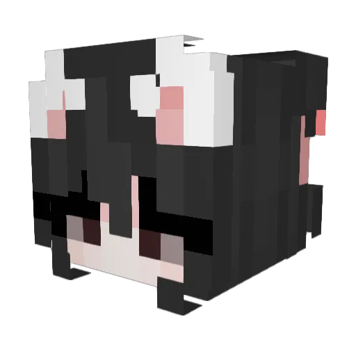 Natasiha Minecraft avatar head, 3D render