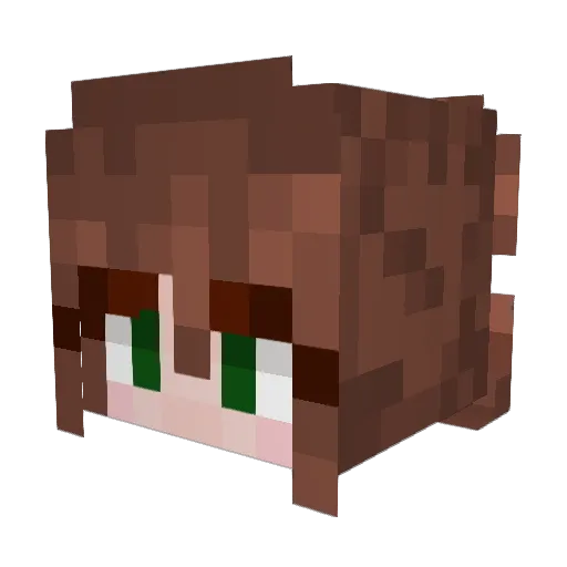 Natattack720 Minecraft avatar head, 3D render