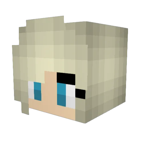 Nataya_55 Minecraft avatar head, 3D render