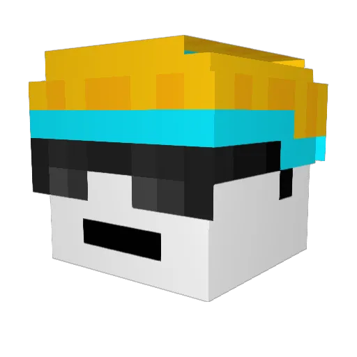 Natbotjuice Minecraft avatar head, 3D render
