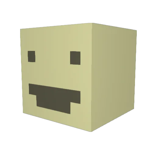 Natboy20 Minecraft avatar head, 3D render