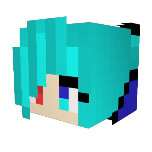 NatchaTH Minecraft avatar head, 3D render
