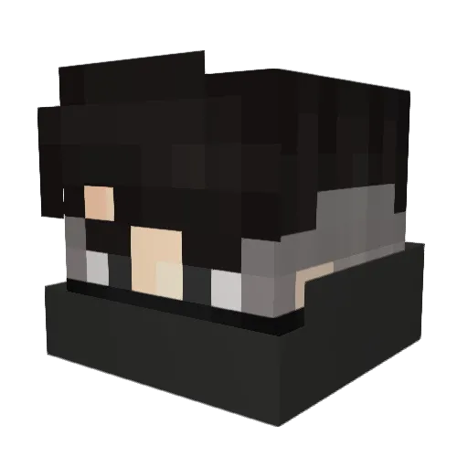 Nate147 Minecraft avatar head, 3D render