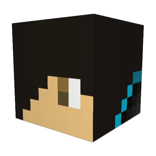 Nate15765 Minecraft avatar head, 3D render