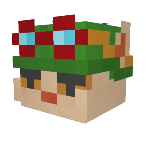 Nate2187 Minecraft avatar head, 3D render