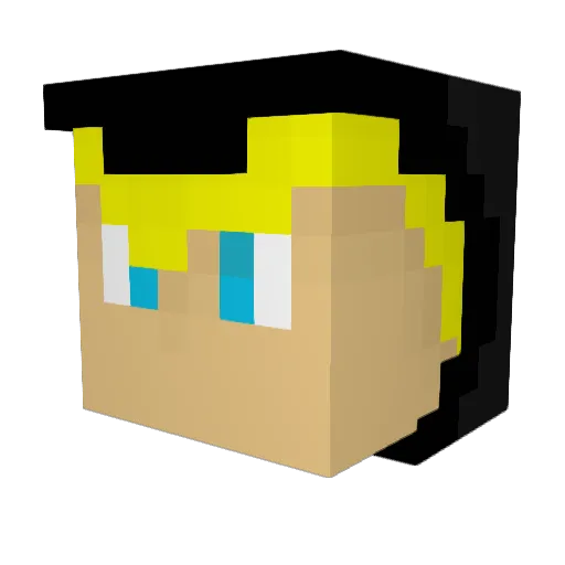 Nate903 Minecraft avatar head, 3D render