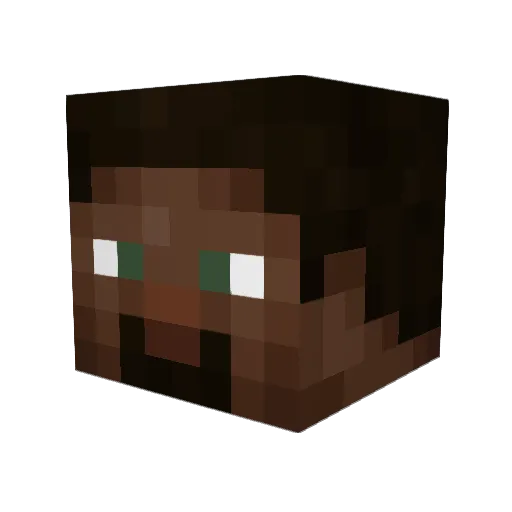 NateBacon0312 Minecraft avatar head, 3D render