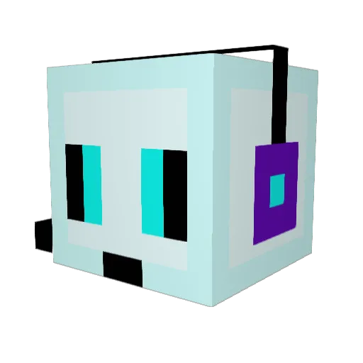 NateBlader Minecraft avatar head, 3D render