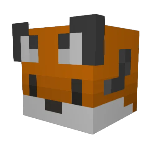 NateDaBrony Minecraft avatar head, 3D render