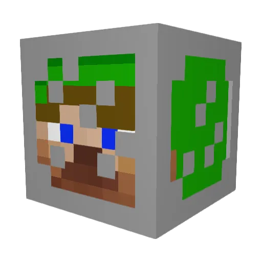 NateDaGreat120 Minecraft avatar head, 3D render
