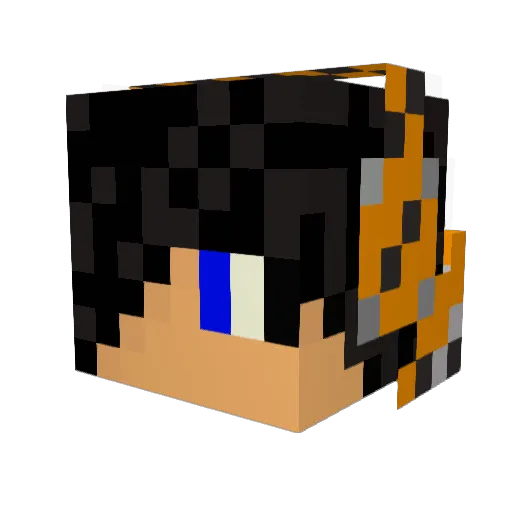 NateDawger11 Minecraft avatar head, 3D render