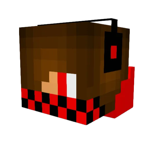 NateDog2474 Minecraft avatar head, 3D render