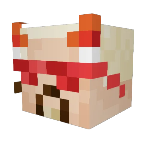 NateGible Minecraft avatar head, 3D render