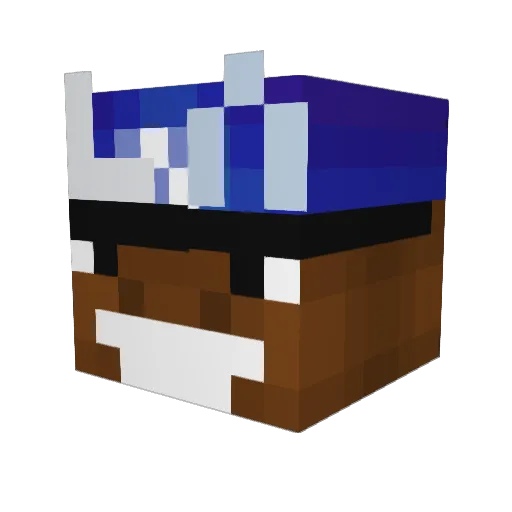 NateMJK Minecraft avatar head, 3D render