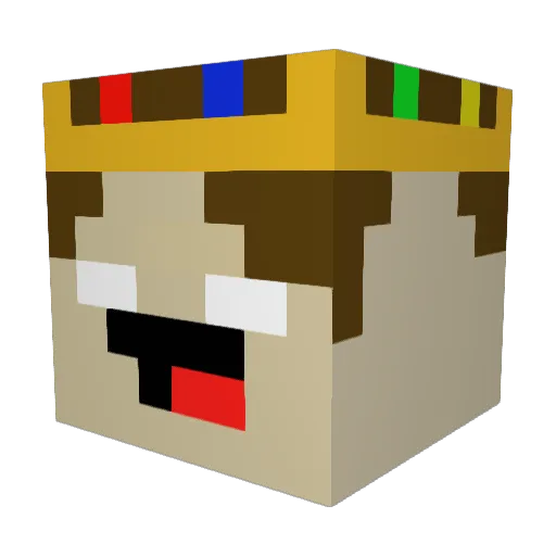 NateMan13 Minecraft avatar head, 3D render