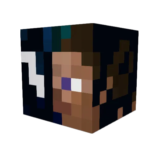 NateRVN Minecraft avatar head, 3D render