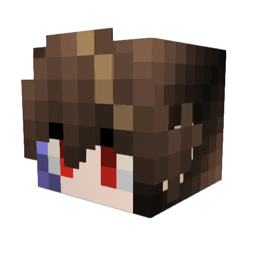 NateRiiver Minecraft avatar head, 3D render