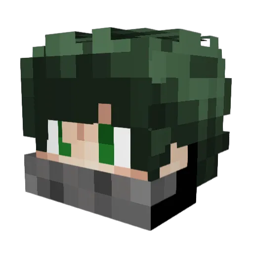 NateTheSniper Minecraft avatar head, 3D render