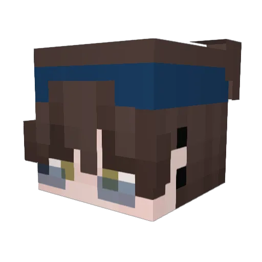 NateVTA Minecraft avatar head, 3D render