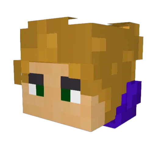 Nate_B12 Minecraft avatar head, 3D render