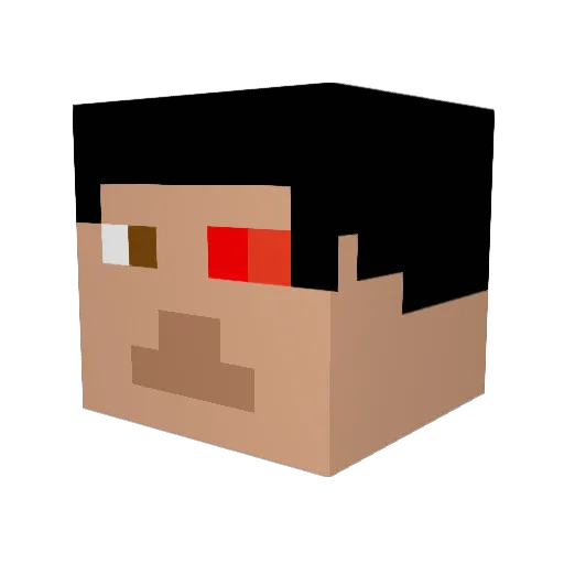 Nate_Syt Minecraft avatar head, 3D render