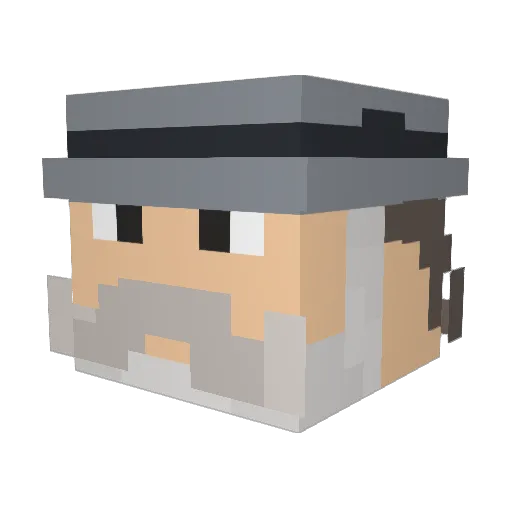 Nate__Geo Minecraft avatar head, 3D render