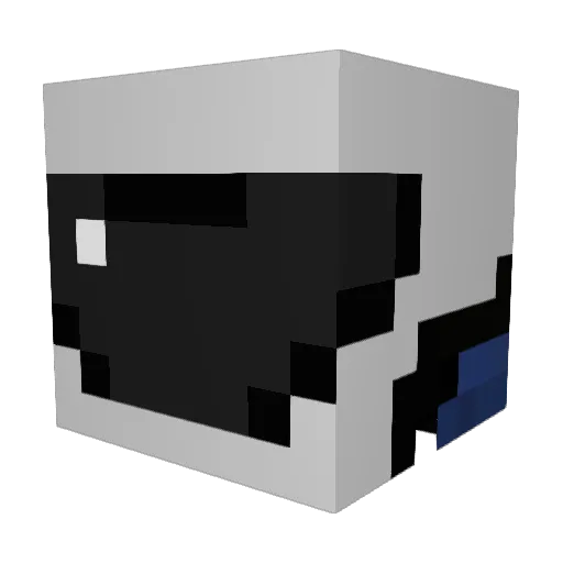 Natecrafter Minecraft avatar head, 3D render