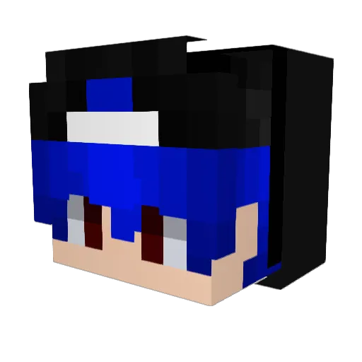 Natee12 Minecraft avatar head, 3D render