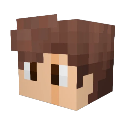 NateiGuess Minecraft avatar head, 3D render
