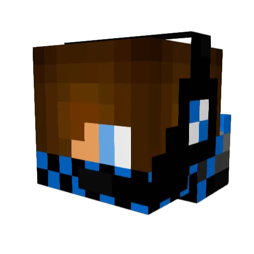 Nateplays_2004 Minecraft avatar head, 3D render