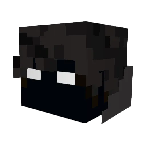 Natequ422 Minecraft avatar head, 3D render