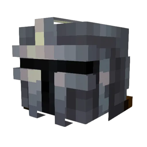 Naterade15 Minecraft avatar head, 3D render