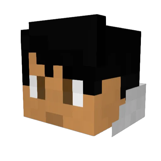 Nates82 Minecraft avatar head, 3D render