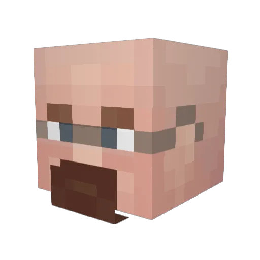 Natethehotone Minecraft avatar head, 3D render