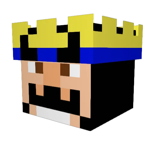NateyBoi69 Minecraft avatar head, 3D render