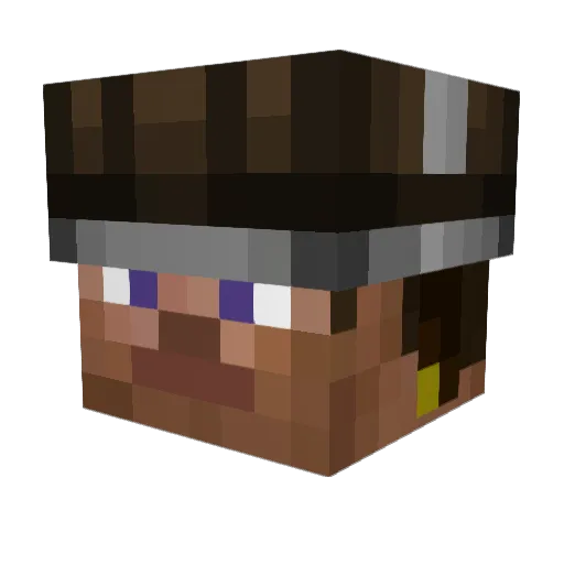 Nath1202 Minecraft avatar head, 3D render