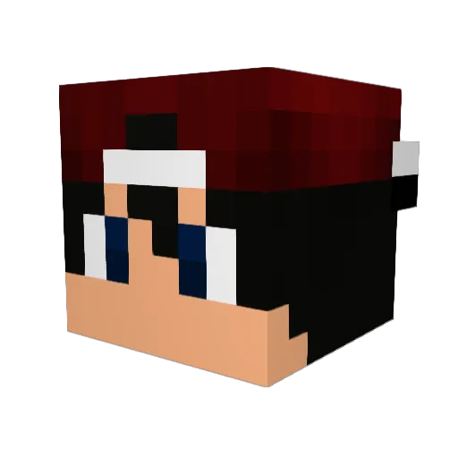 Nath4n_k Minecraft avatar head, 3D render
