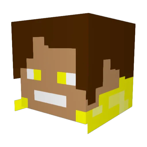 Natha286 Minecraft avatar head, 3D render