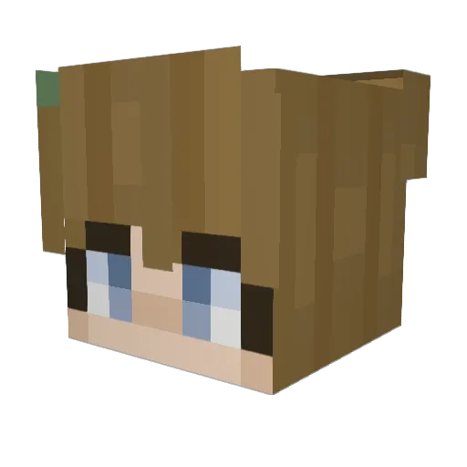 Nathalee2020 Minecraft avatar head, 3D render