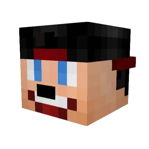 Nathan0093 Minecraft avatar head, 3D render