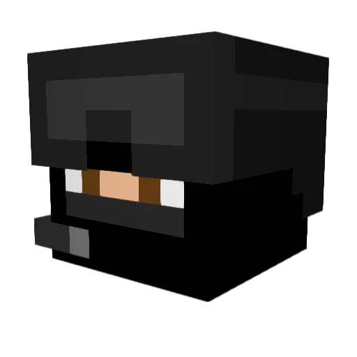 NathanAG Minecraft avatar head, 3D render