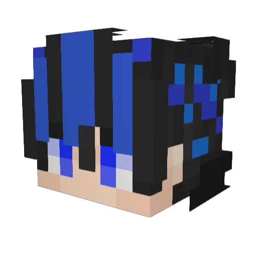 NathanDXD Minecraft avatar head, 3D render