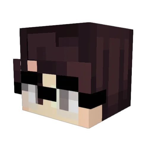 NathanDork Minecraft avatar head, 3D render
