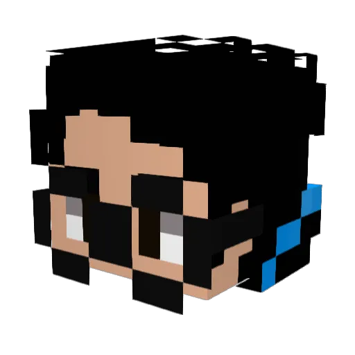 NathanGaming_YT Minecraft avatar head, 3D render