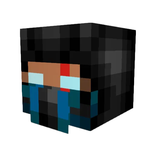 NathanIsSkinny Minecraft avatar head, 3D render