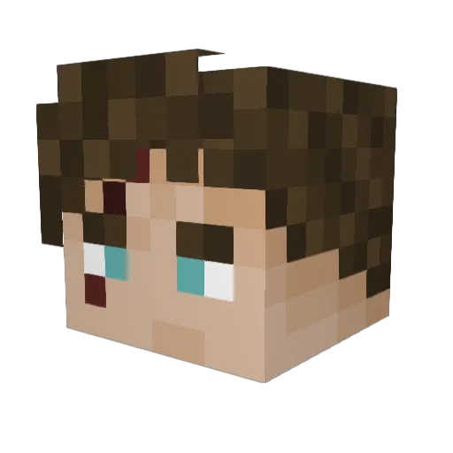 NathanP81 Minecraft avatar head, 3D render